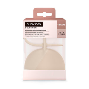 Suavinex Soother Holder Silicone Birth to 18m - Beige Pacifier Accessories