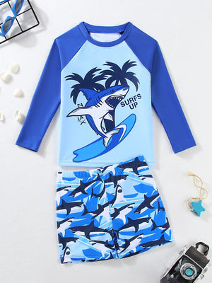 SubMarine Surfer Boys Swimsuit - 1 - 2 Years Kids Swimwear