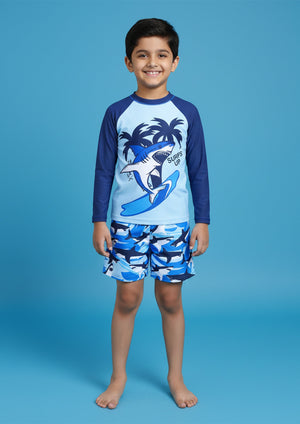 SubMarine Surfer Boys Swimsuit - 1 - 2 Years Kids Swimwear