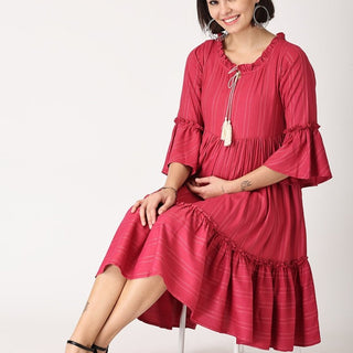 Sugar Berry Maternity Dress with Nursing - MEW-MGTMD-S