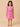 Sugar Pink Girls Embroidered Dress - Pink Kids Casual Wear