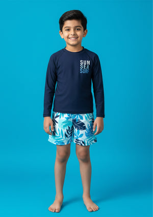 Sun Sea Surf Boys Swimsuit - 2 - 3 Years Kids Swimwear