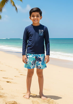 Sun Sea Surf Boys Swimsuit - 2 - 3 Years Kids Swimwear