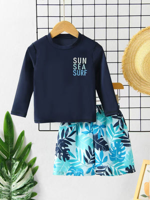 Sun Sea Surf Boys Swimsuit - 2 - 3 Years Kids Swimwear
