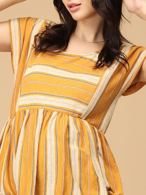 Sunburst Stripes Maternity and Nursing Top - MAT - SD - SNBRS - M