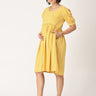 Sundress Polka Dot Maternity and Nursing Dress - DRS-YLPLD-S