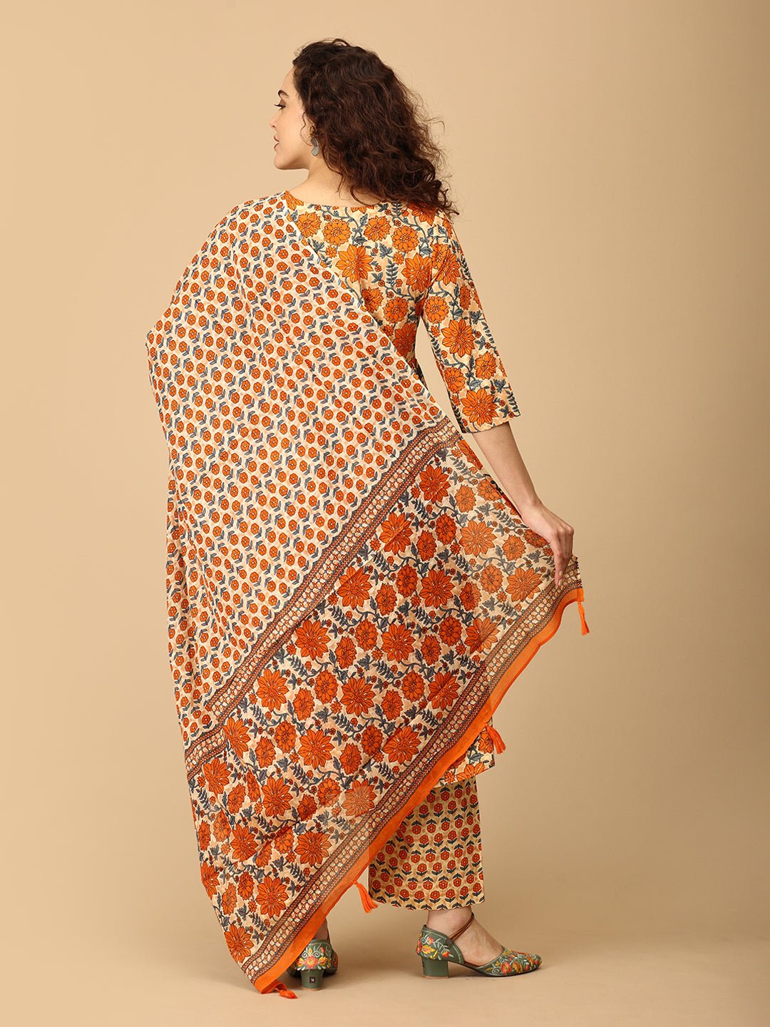 Sunehri Saaz Maternity and Nursing Kurta Set With Dupatta - MEW - SK - SNSZ - S