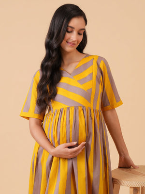 Sunny Side Maternity and Nursing Dress - S Maternity Casual Dress