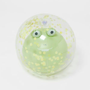SUNNYLiFE 3D Inflatable Beach Ball Cookie the Croc Light Khaki - S413DBBC