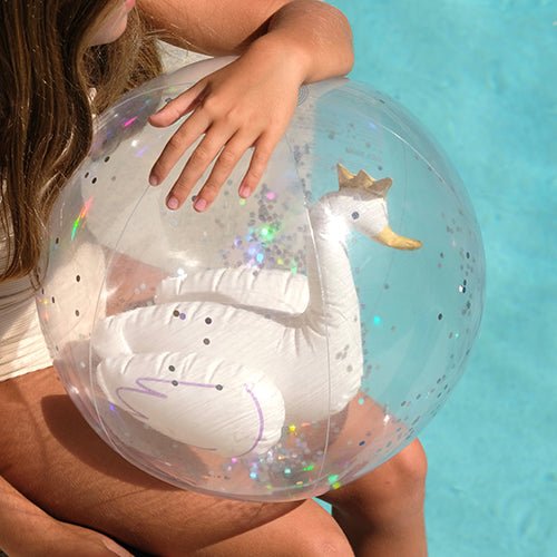 SUNNYLiFE 3D Inflatable Beach Ball Princess Swan Multi - S413DBBM