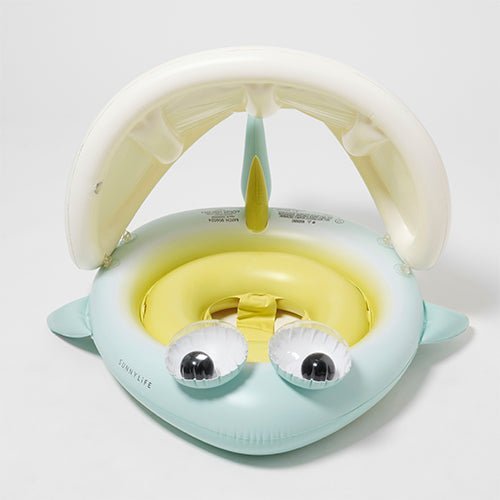 SUNNYLiFE Baby Float Salty the Shark Blue-Lime - S41BFSRK
