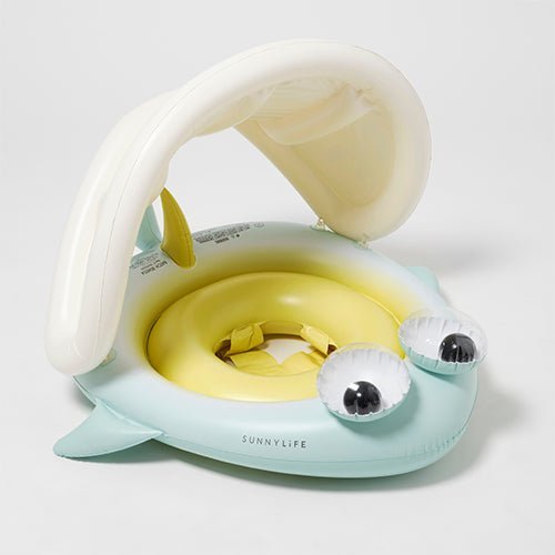 SUNNYLiFE Baby Float Salty the Shark Blue-Lime - S41BFSRK