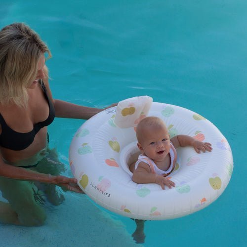 SUNNYLiFE Baby Seat Float Apple Sorbet Multi - S41BSAPL