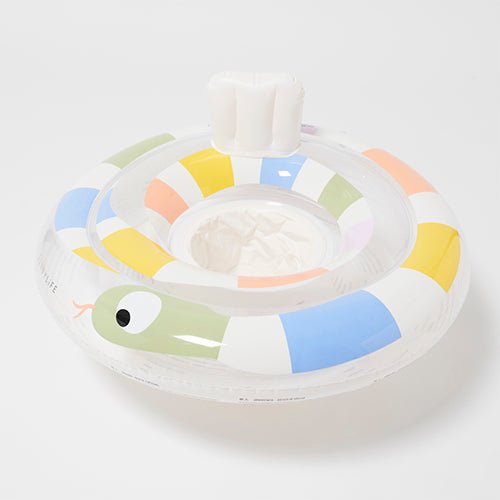 SUNNYLiFE Baby Seat Float Into the Wild Multi - S41BSWLD