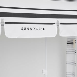 SUNNYLiFE Black And White Stripes Beach Cabana Casa Fes - S31CABIS