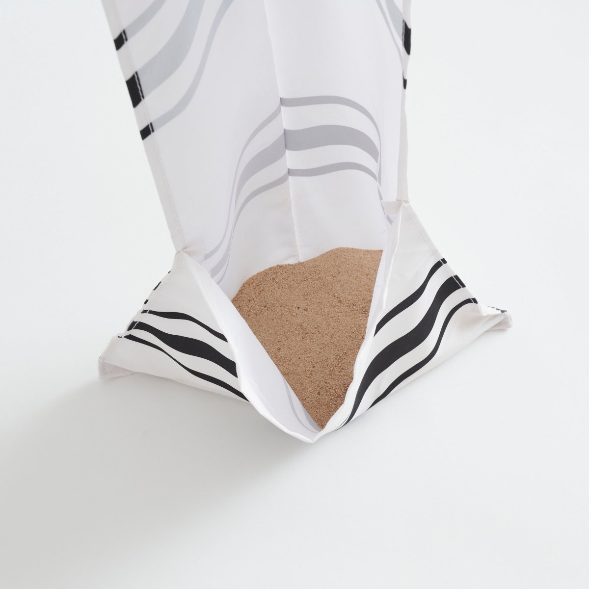 SUNNYLiFE Black And White Stripes Beach Cabana Casa Fes - S31CABIS