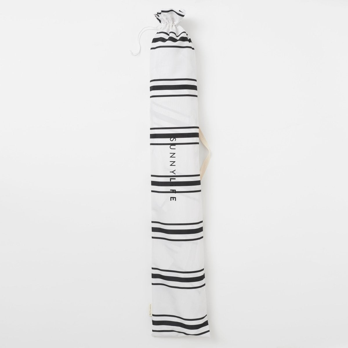 SUNNYLiFE Black And White Stripes Beach Cabana Casa Fes - S31CABIS