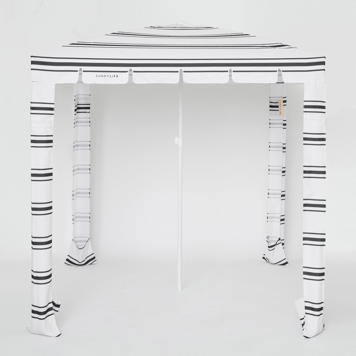 SUNNYLiFE Black And White Stripes Beach Cabana Casa Fes - S31CABIS