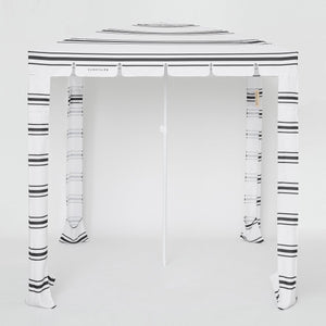 SUNNYLiFE Black And White Stripes Beach Cabana Casa Fes - S31CABIS