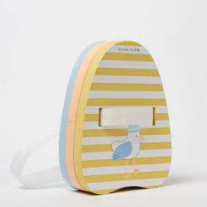 SUNNYLIFE Bubble Back Float Sid the Seagull Mustard Stripe - S51BBFMS