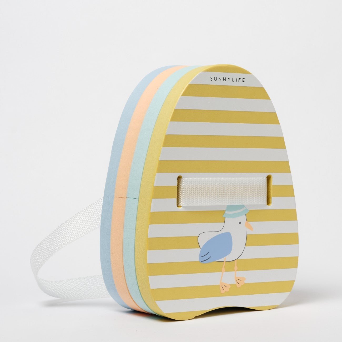 SUNNYLIFE Bubble Back Float Sid the Seagull Mustard Stripe - S51BBFMS