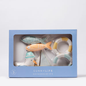 SUNNYLIFE Dive Buddies Sid the Seagull Multi Set of 6 - S51DBBL6