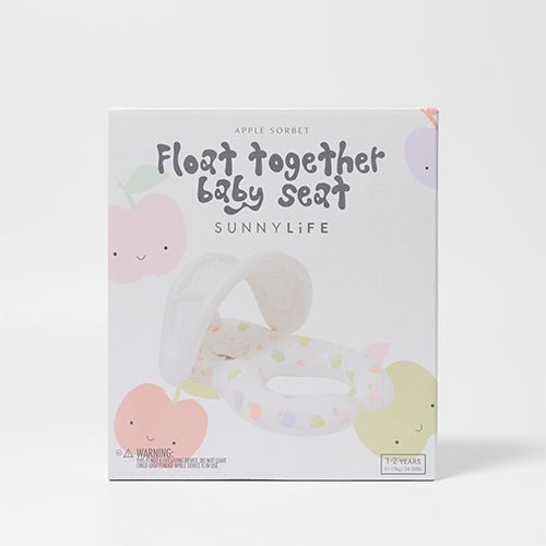 SUNNYLiFE Float Together Baby Seat Apple Sorbet Multi - S41BPRAP