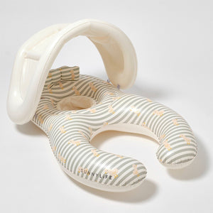 SUNNYLIFE Float Together Baby Seat Duck Sage Stripe - S51FBSGR