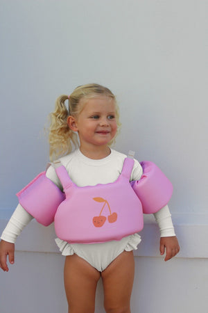 SUNNYLIFE Floatie Jacket 3 - 6 Cotton Candy Cherry - S51PJPK4