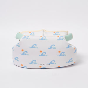 SUNNYLIFE Floatie Jacket 3 - 6 Sid the Seagull Blue Wave - S51PJBL4