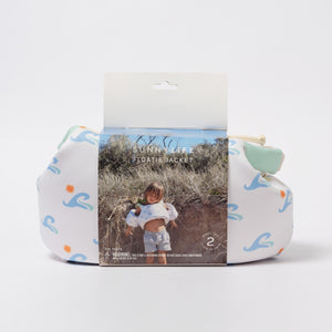 SUNNYLIFE Floatie Jacket 3 - 6 Sid the Seagull Blue Wave - S51PJBL4