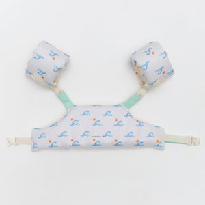 SUNNYLIFE Floatie Jacket 3 - 6 Sid the Seagull Blue Wave - S51PJBL4