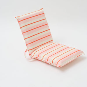 SUNNYLiFE Folding Seat Summer Stripe Strawberry Sorbet - S3DFOLTS