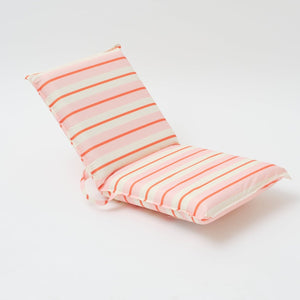 SUNNYLiFE Folding Seat Summer Stripe Strawberry Sorbet - S3DFOLTS