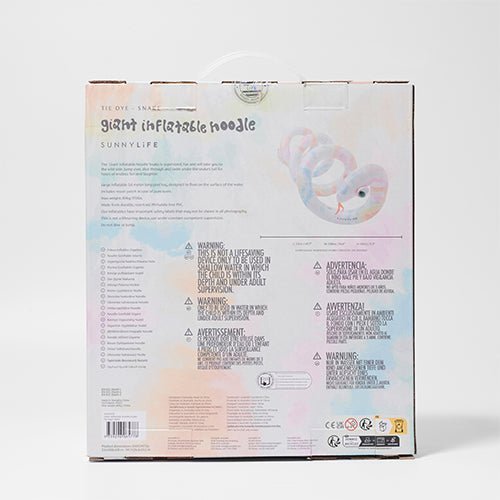 SUNNYLiFE Giant Inflatable Noodle Snake Tie Dye Tie Dye - S41GINTD