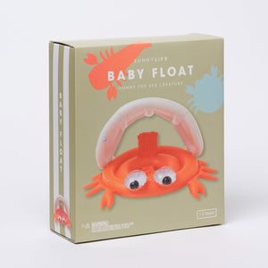 SUNNYLIFE inflatable Baby Float with canopy - S3LBABSO