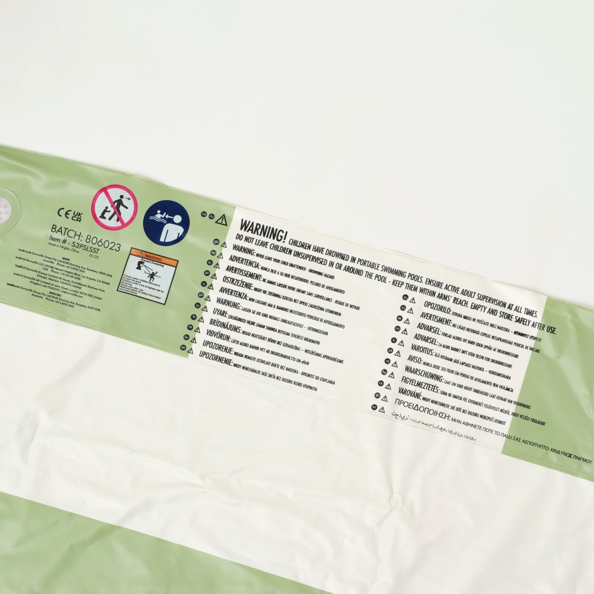 SUNNYLiFE Khaki Color Inflatable Slip And Slide Shark - S3PSLSST