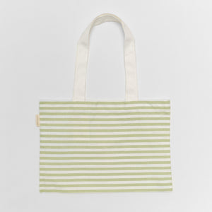 SUNNYLIFE Kids Canvas Beach Bag Duck Sage Stripe - S51KCBGR