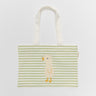SUNNYLIFE Kids Canvas Beach Bag Duck Sage Stripe - S51KCBGR