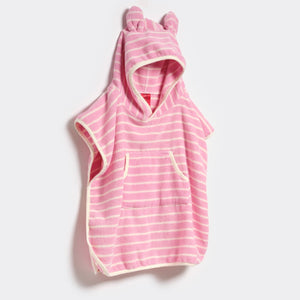 SUNNYLIFE Kids Character Hooded Towel Cotton Candy Pink Stripe - S51KHTPK