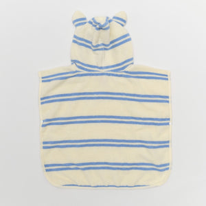 SUNNYLIFE Kids Character Hooded Towel Sid the Seagull Blue Stripe - S51KHTBL