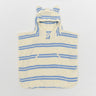 SUNNYLIFE Kids Character Hooded Towel Sid the Seagull Blue Stripe - S51KHTBL