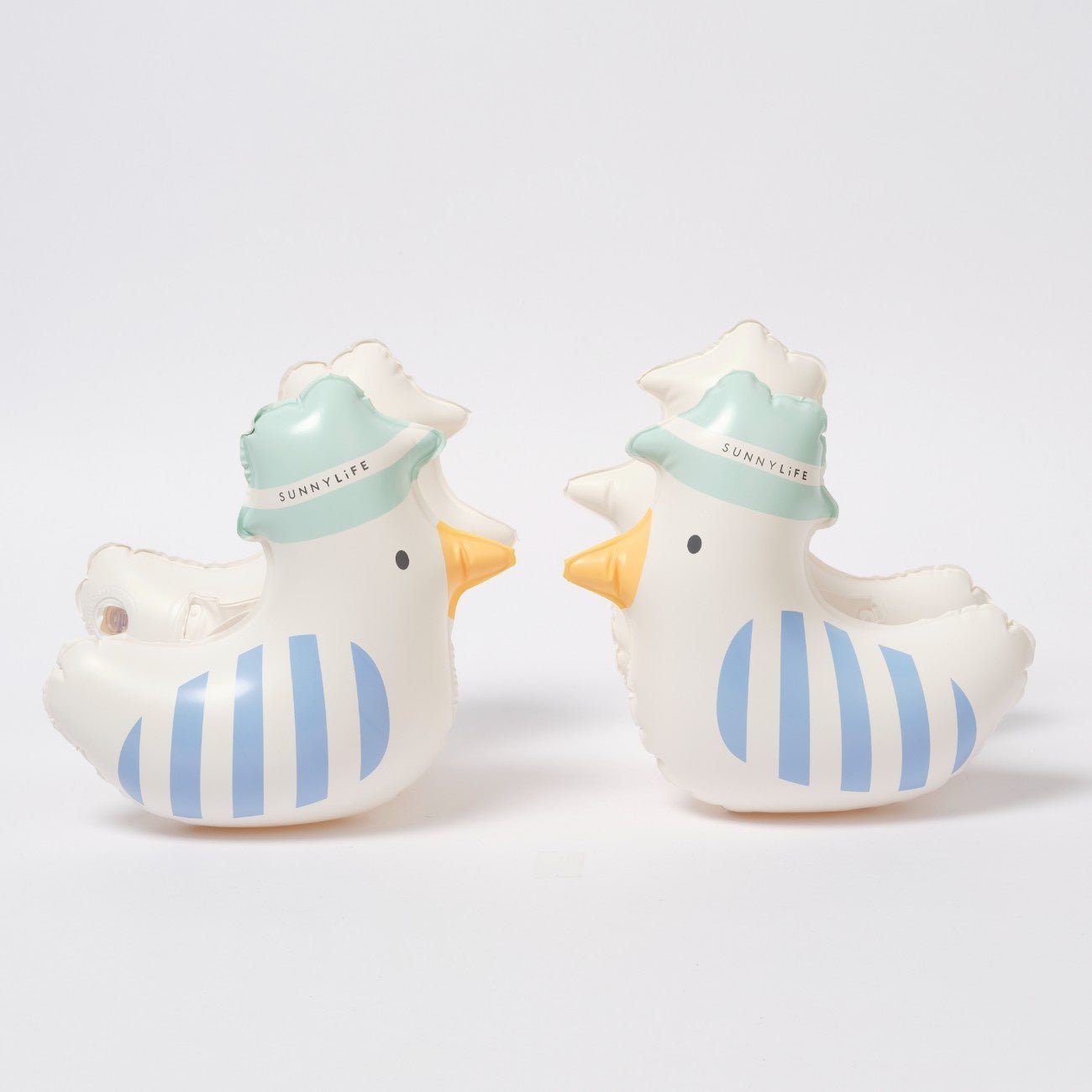 SUNNYLIFE Kids Inflatable Arm Bands Sid the Seagull Blue Stripe - S51KABBS