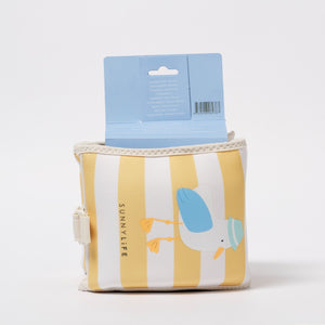 SUNNYLIFE Kids Inflatable Arm Bands Sid the Seagull Mustard Stripe - S51NABMS