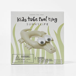 SUNNYLiFE Kids Pool Ring Cookie the Croc Khaki - S41PRCRC