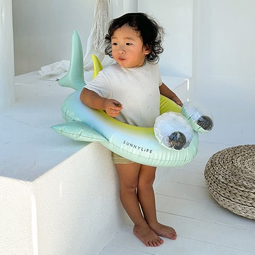 SUNNYLiFE Kids Pool Ring Salty the Shark Multi - S41PRSRK