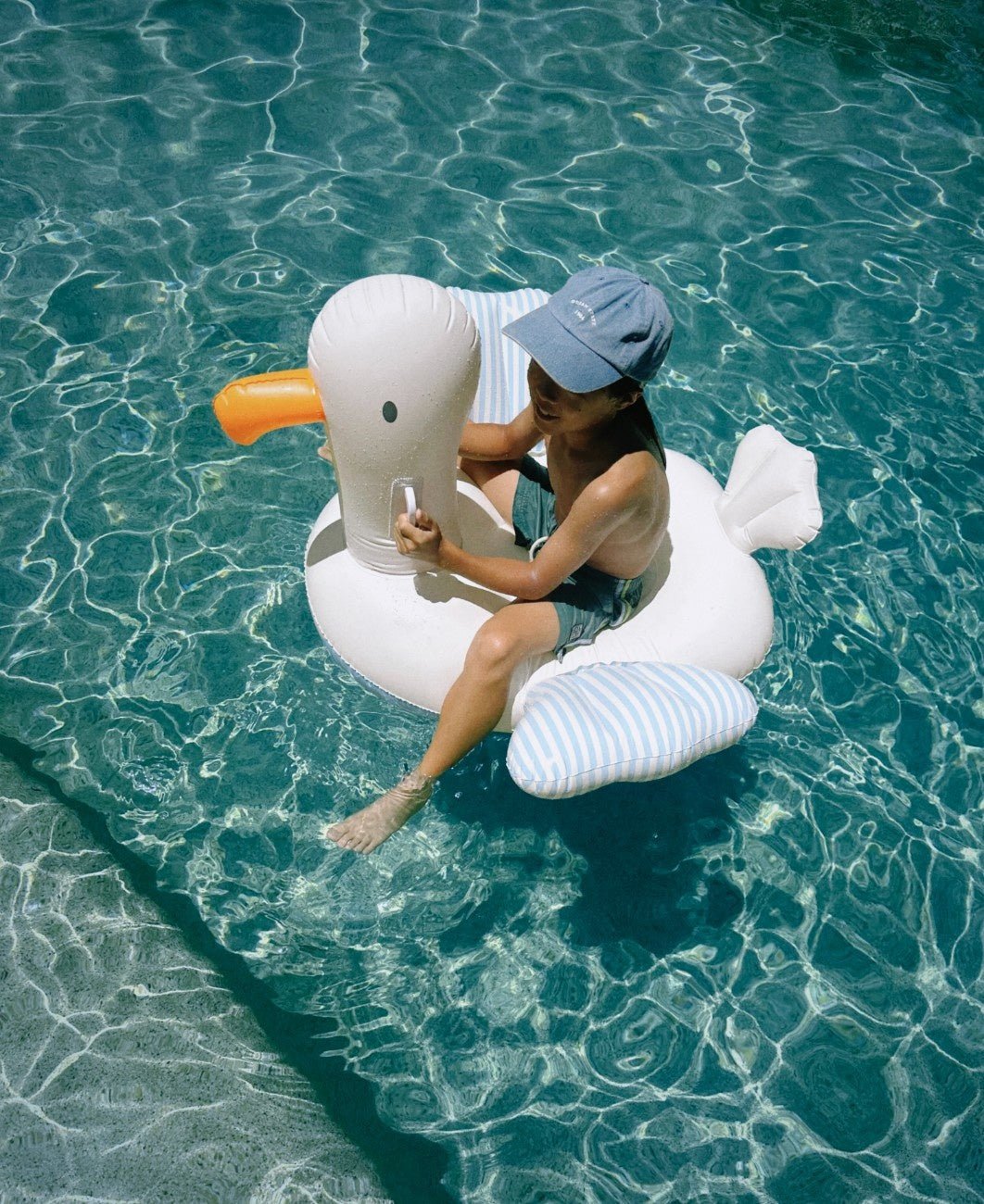 SUNNYLIFE Kids Ride - On Sid the Seagull Blue Stripe - S51KROBL