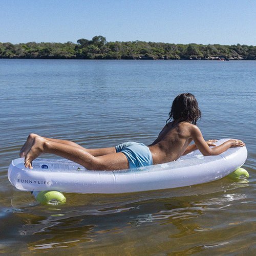 SUNNYLiFE Kids Skateboard Float The Sea Kids Blue-Lime - S41SKASK