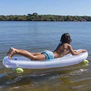 SUNNYLiFE Kids Skateboard Float The Sea Kids Blue-Lime - S41SKASK