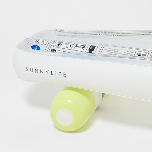 SUNNYLiFE Kids Skateboard Float The Sea Kids Blue-Lime - S41SKASK